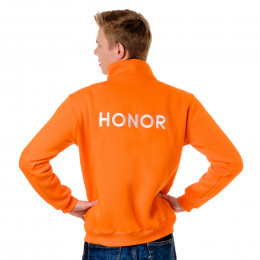 Толстовка без капюшона флисовая однотонная