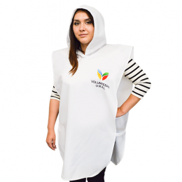 Накидка с капюшоном с полной запечаткой, материал: оксфорд