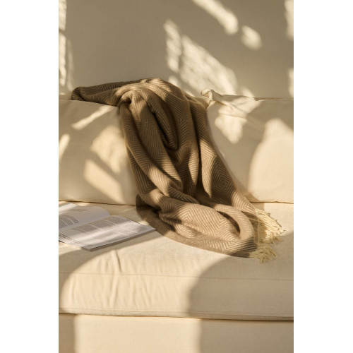 Плед «Тренто», бежевый