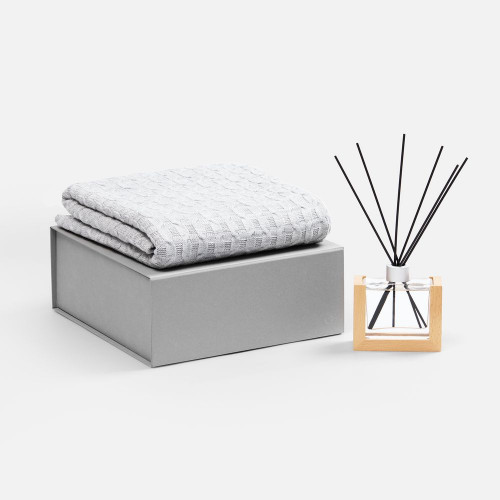 Коробка складная Quadra Fold, серая