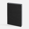Ежедневник Doppio, недатированный, черный с серым