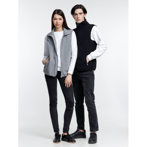 Жилет флисовый унисекс Nesse, черный