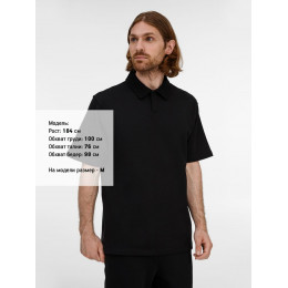 Рубашка поло унисекс Tiimi, черная