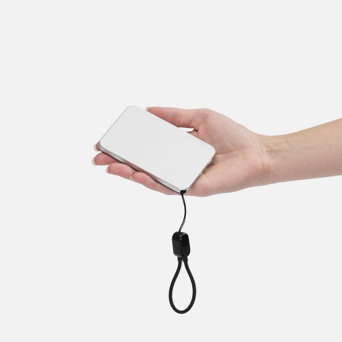 Аккумулятор с быстрой и беспроводной зарядкой Seven Mil, 5 000 мАч, серебристый