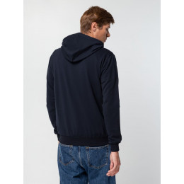 Толстовка на молнии с капюшоном Unit Siverga, темно-синяя