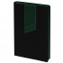 Ежедневник Bookmark, недатированный, черный с зеленым