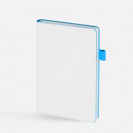 Ежедневник White Shall, недатированный, бело-голубой