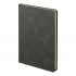Ежедневник недатированный Muse, темно-серый, А5, с бирюзовой декоративной полосой, блок в линейку