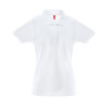 Рубашка-поло женская BERLIN WOMAN, к/р, белый, S, 65% полиэстер, 35% хлопок, плотность 200 г/м2