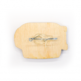 Значок деревянный  0-1 см2