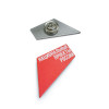 Значок металлический окрашенный с полноцветной печатью  0-1 см2