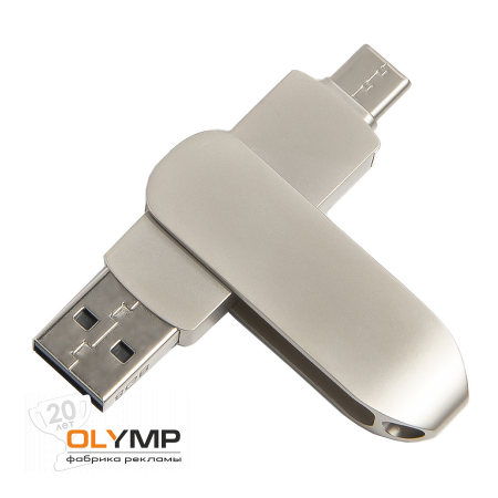 USB flash-карта CIRCLE OTG Type-C                                                                                          серебристый   